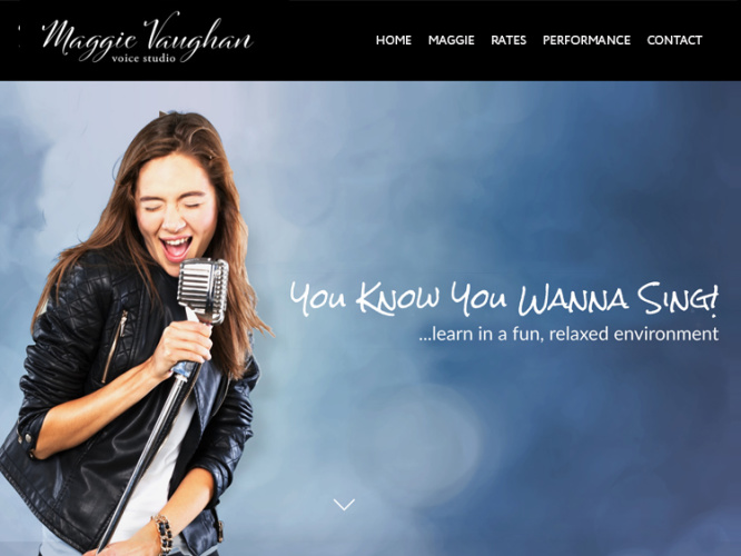 MAGGIE VAUGHAN VOICE STUDIO<br>Web Design | Redondo Beach, CA